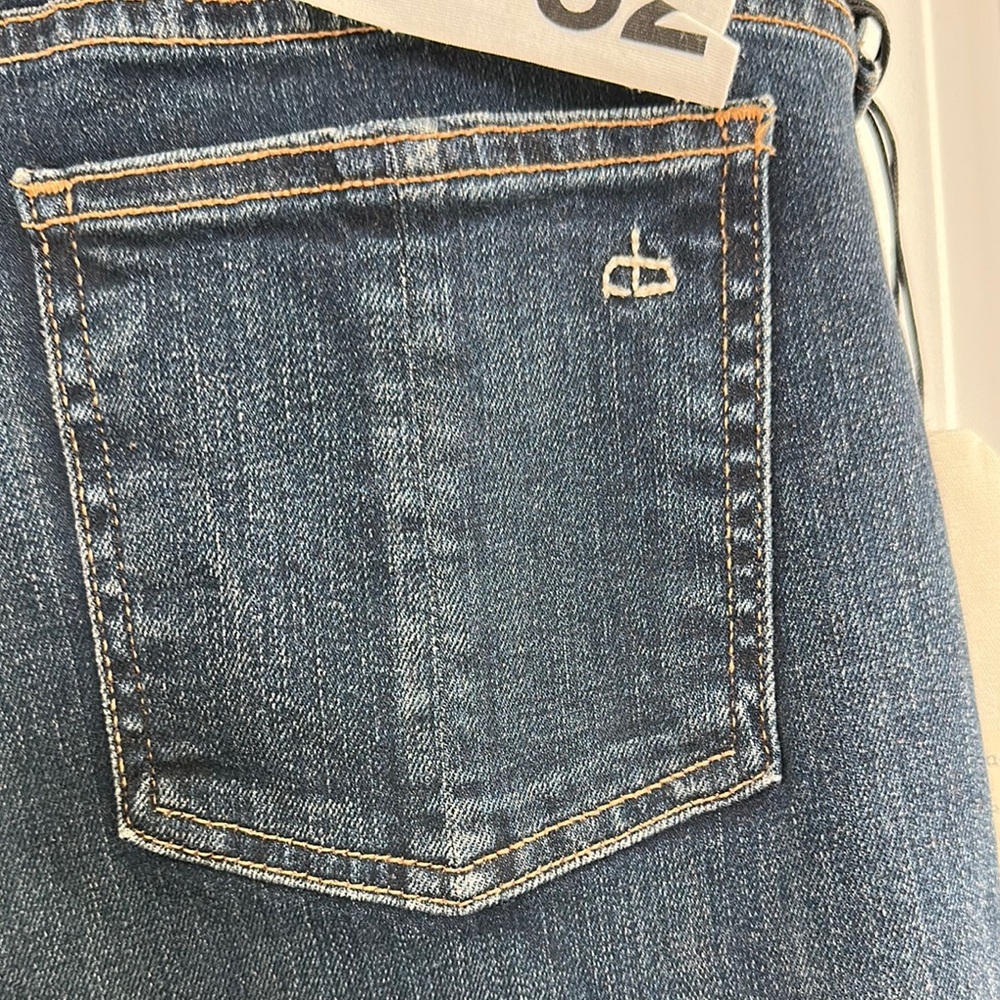 NWT Rag & Bone Dark Blue Skinny Jeans with Stretch - Picture 8 of 11
